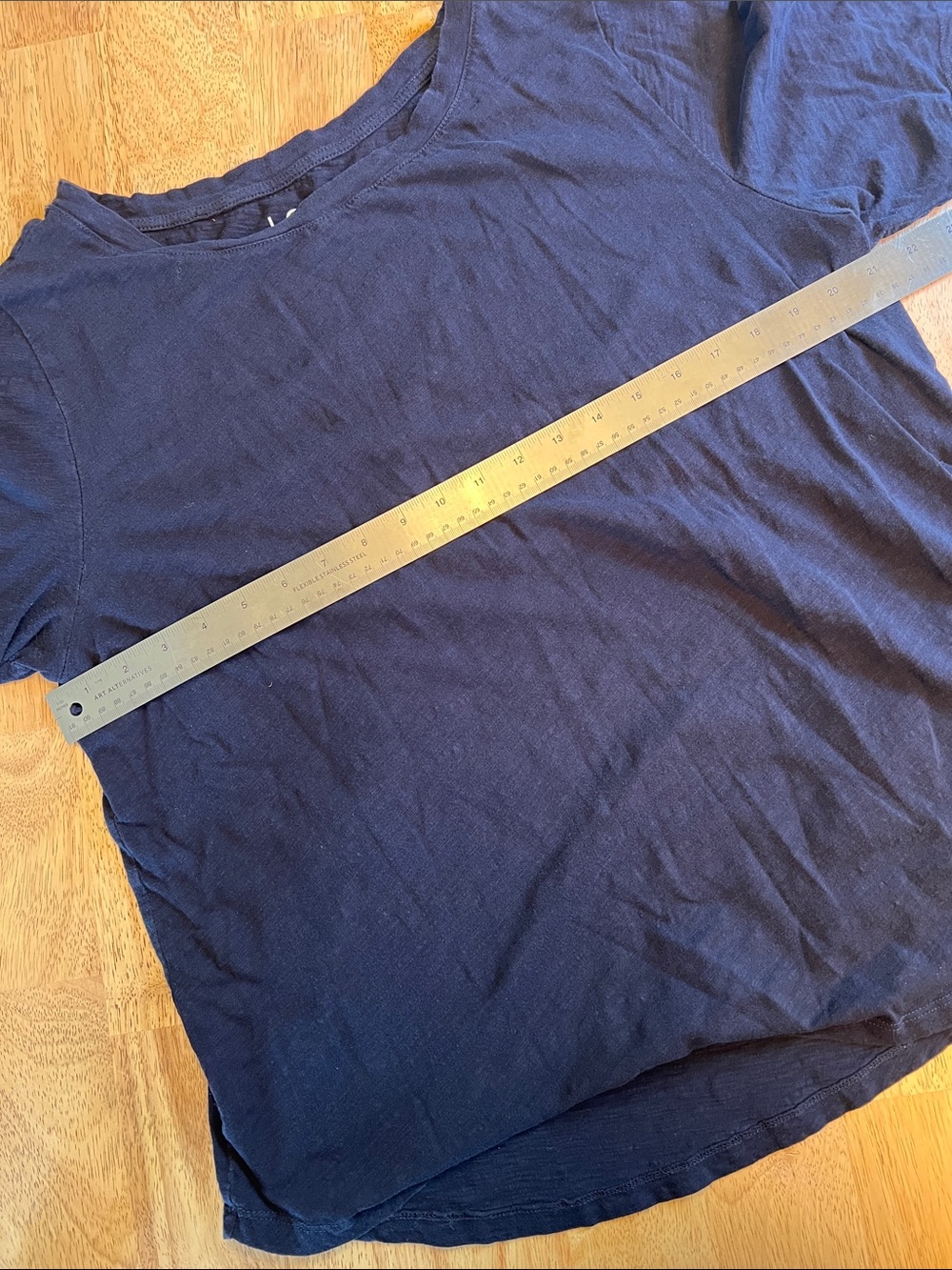 LOFT Vintage Soft Short Sleeve Tee Navy Blue Size XL - Picture 9 of 13
